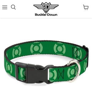 3/$15 NEW GREEN LANTERN Dog Pet Collar Adjustable Green SMALL 9” - 15” Neck Size